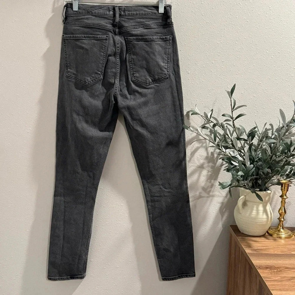 AGOLDE Women’s Nico High Rise Slim Fit Denim Jeans Ceremony Gray 25 Button Fly - Picture 2 of 8